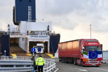 LANCEMENT DE LA LIAISON FERRY ROSSLARE (REPUBLIQUE D’IRLANDE) - DUNKERQUE (FRANCE)