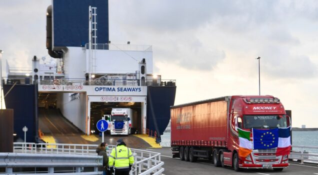 LANCEMENT DE LA LIAISON FERRY ROSSLARE (REPUBLIQUE D’IRLANDE) - DUNKERQUE (FRANCE)