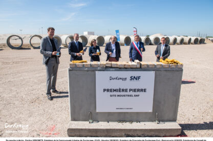 LANCEMENT DU CHANTIER DE L’USINE SNF À DUNKERQUE-PORT