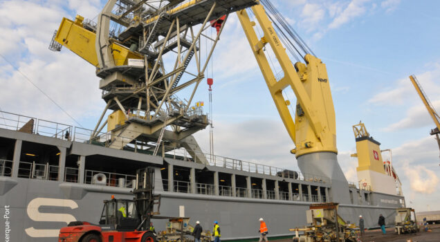 DUNKERQUE-PORT : LE TERMINAL CÉRÉALIER ÉQUIPÉ D’UN NOUVEAU PORTIQUE